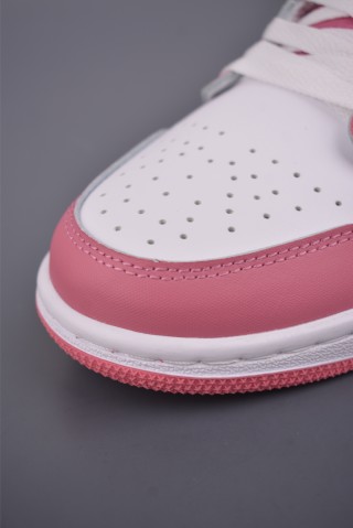 Air Jordan 1 Low 'White / Pink' view 6