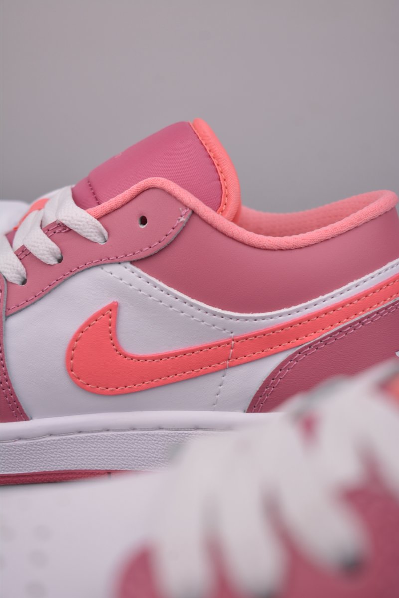 Air Jordan 1 Low 'White / Pink' view