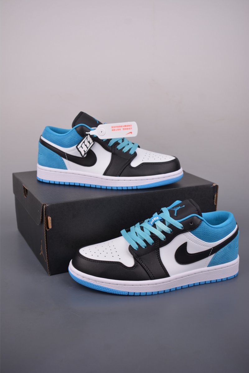 Air Jordan 1 Low 'Black / White / Blue' view