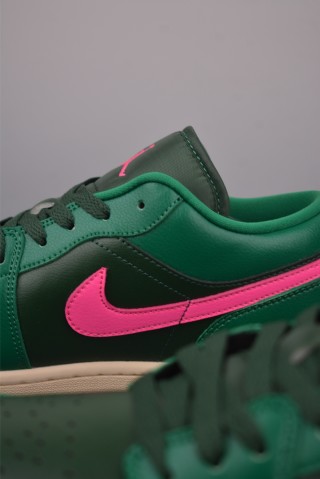 Air Jordan 1 Low 'Green / Pink' view 8