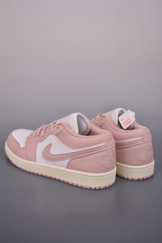 Air Jordan 1 Low 'White / Pink' view 2