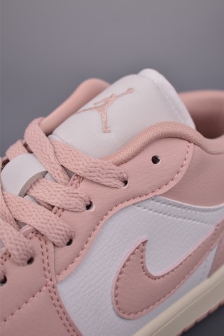 Air Jordan 1 Low 'White / Pink' view 7