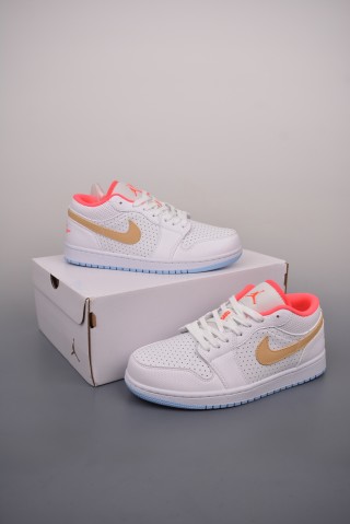 Air Jordan 1 Low 'White Sesame' view 5