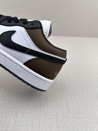 Air Jordan 1 Low 'Black / Brown' view 8