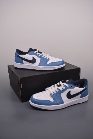 Air Jordan 1 Low 'White / Blue Golf Toe' view 5