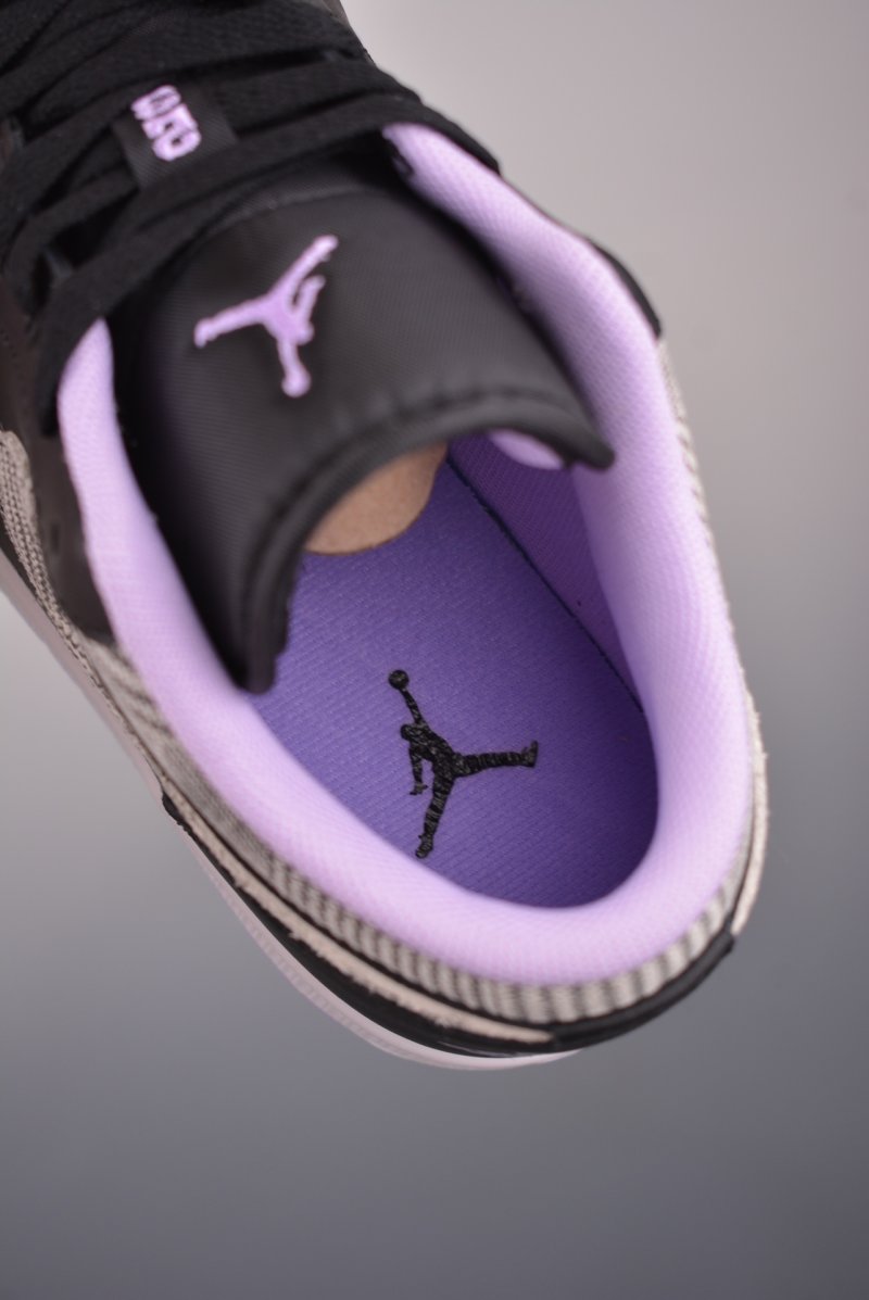 Air Jordan 1 Low 'Black / Purple Toe' view