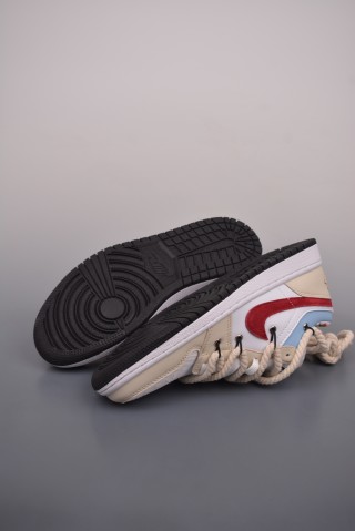 Air Jordan 1 Low 'Deconstructed Drawstring' view 3
