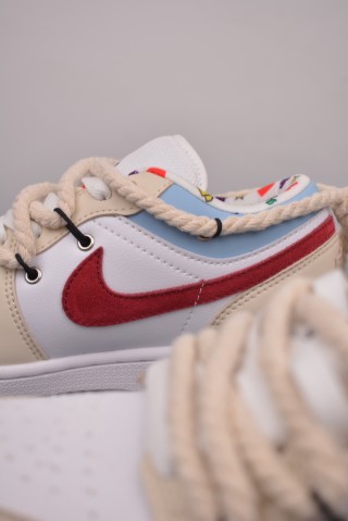 Air Jordan 1 Low 'Deconstructed Drawstring' view 8