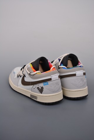 Air Jordan 1 Low 'Deconstructed Drawstring' view 2