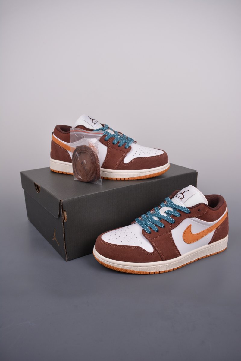 Air Jordan 1 Low 'White / Brown Toe' view