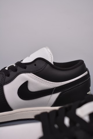Air Jordan 1 Low 'Black / White Silk Panda' view 8