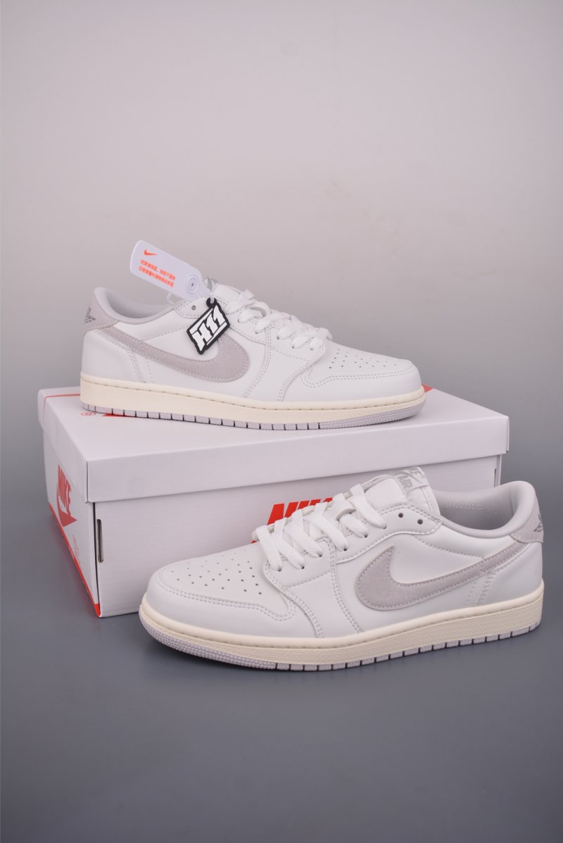Air Jordan 1 Low 'Grey / White' view