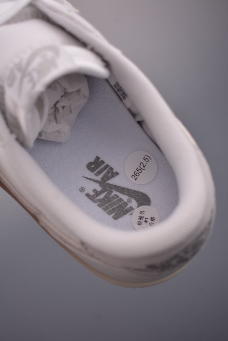 Air Jordan 1 Low 'Grey / White' view