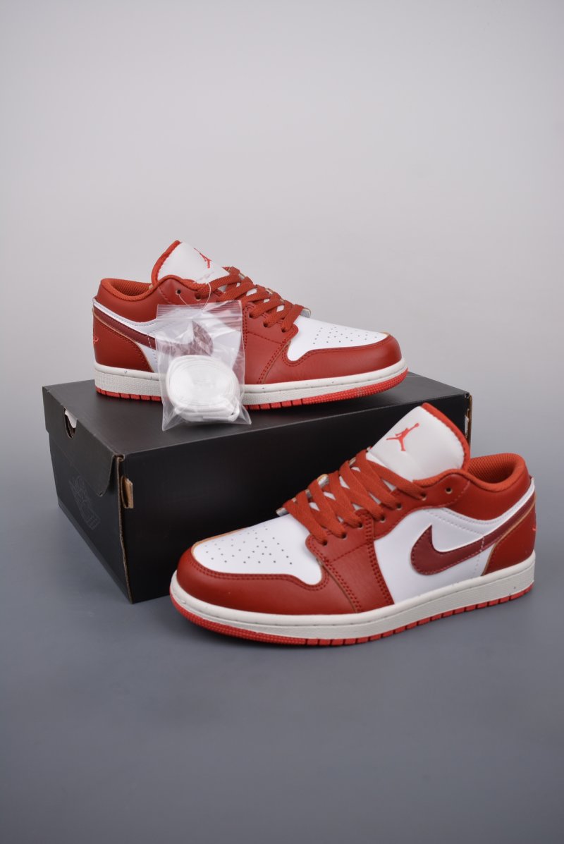 Air Jordan 1 Low 'White / Red Toe' view