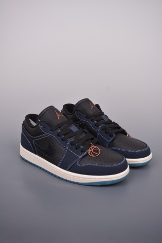 Air Jordan 1 Low 'Black / Blue Toe' view 1