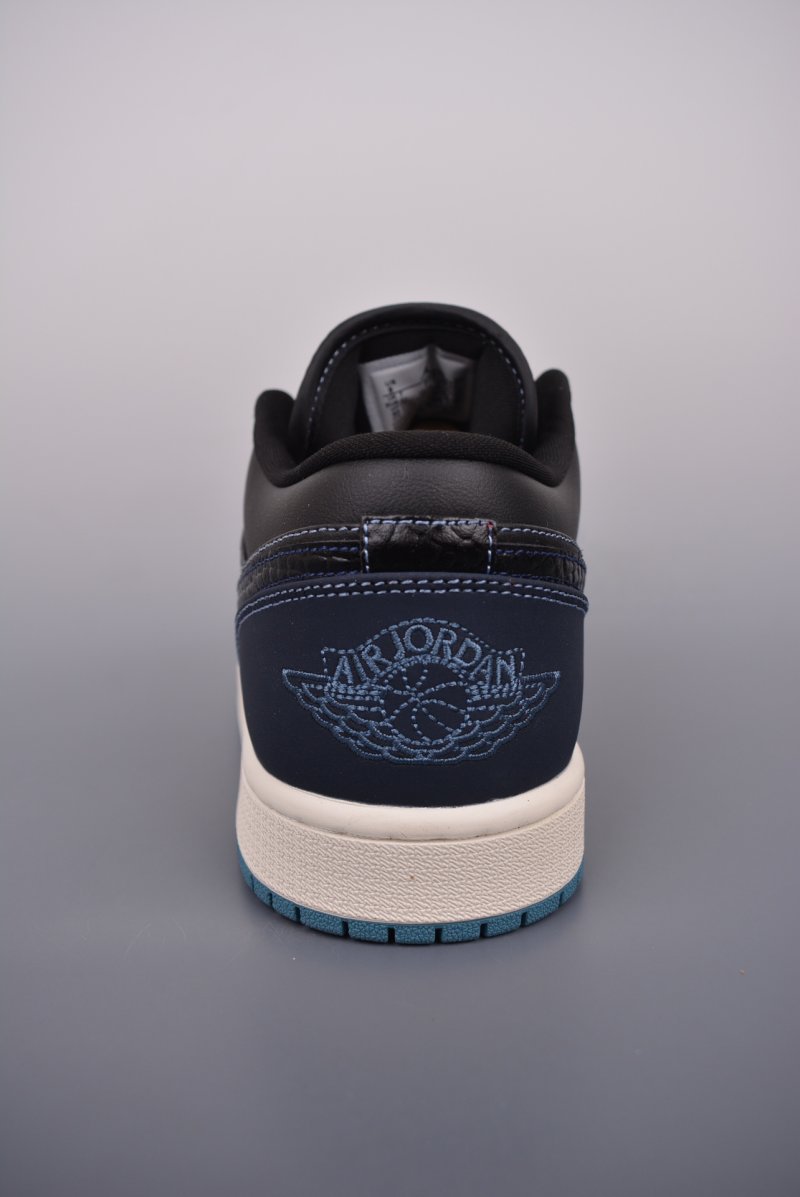 Air Jordan 1 Low 'Black / Blue Toe' view
