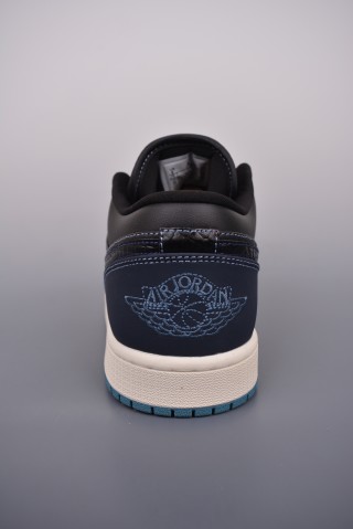 Air Jordan 1 Low 'Black / Blue Toe' view 4