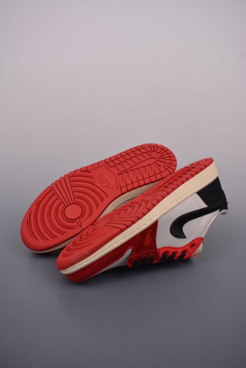Air Jordan 1 Low 'Black / Red Silk Toe' view
