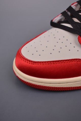 Air Jordan 1 Low 'Black / Red Silk Toe' view 6