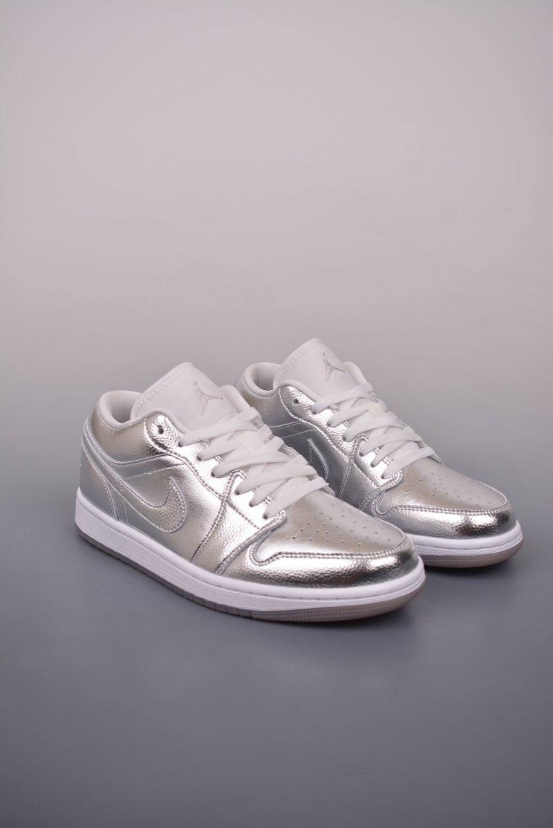 Air Jordan 1 Low 'White / Silver Toe'