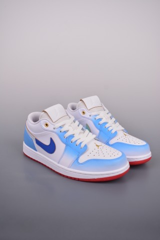 Air Jordan 1 Low 'White / Blue Gradient' view 1
