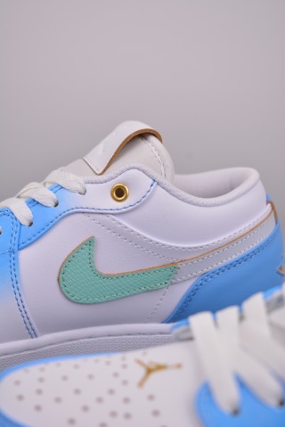 Air Jordan 1 Low 'White / Blue Gradient' view 8