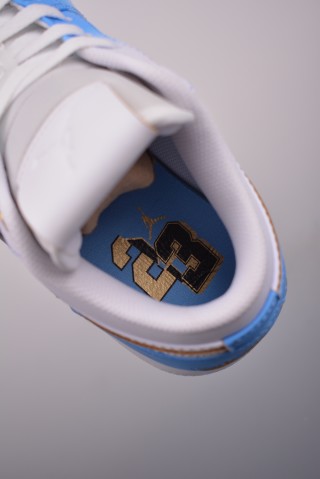 Air Jordan 1 Low 'White / Blue Gradient' view 9