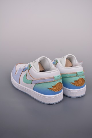 Air Jordan 1 Low 'White / Blue' view 2