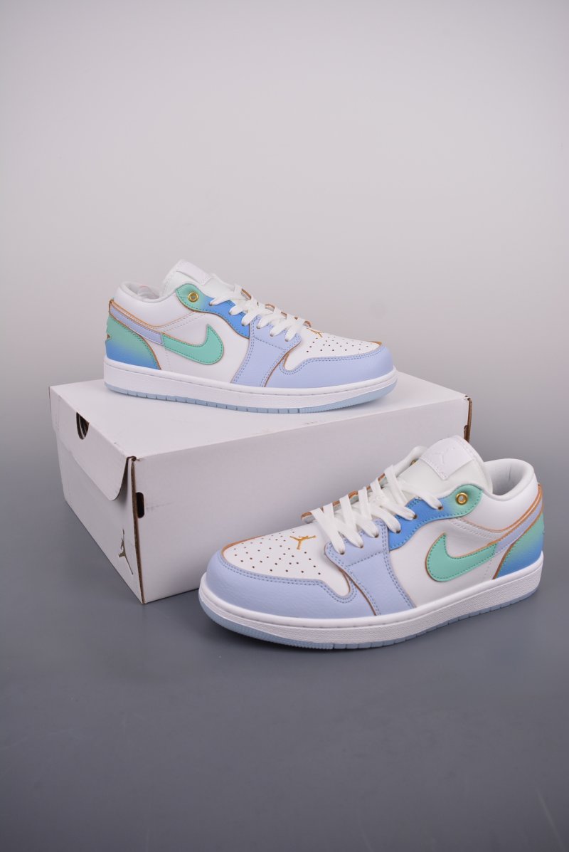 Air Jordan 1 Low 'White / Blue' view