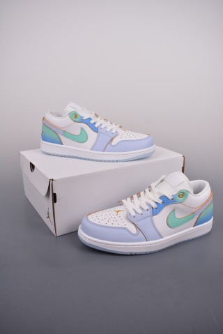 Air Jordan 1 Low 'White / Blue' view 5