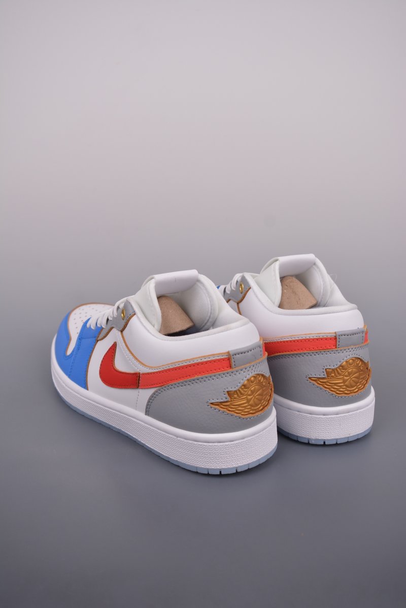 Air Jordan 1 Low 'White / Blue / Red' view