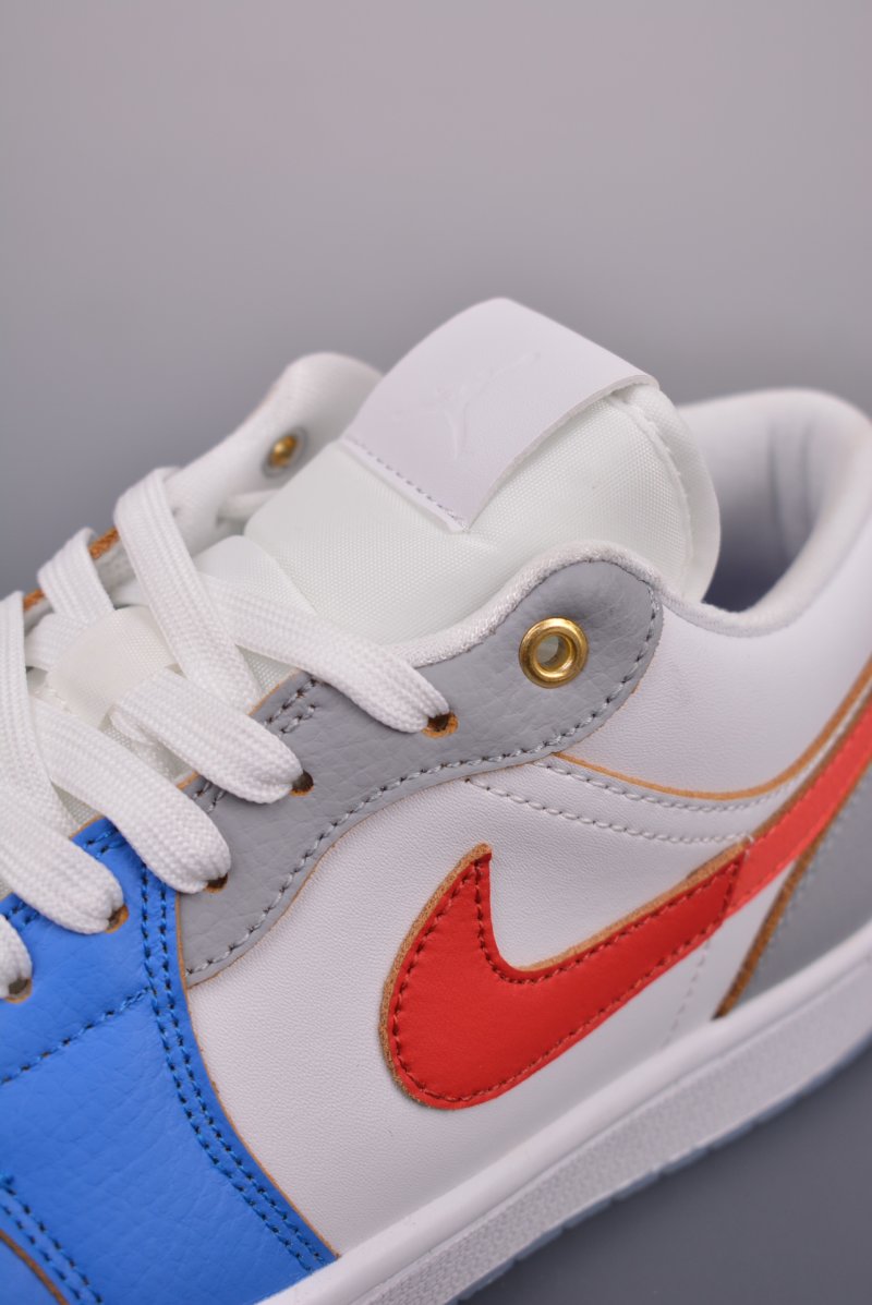 Air Jordan 1 Low 'White / Blue / Red' view