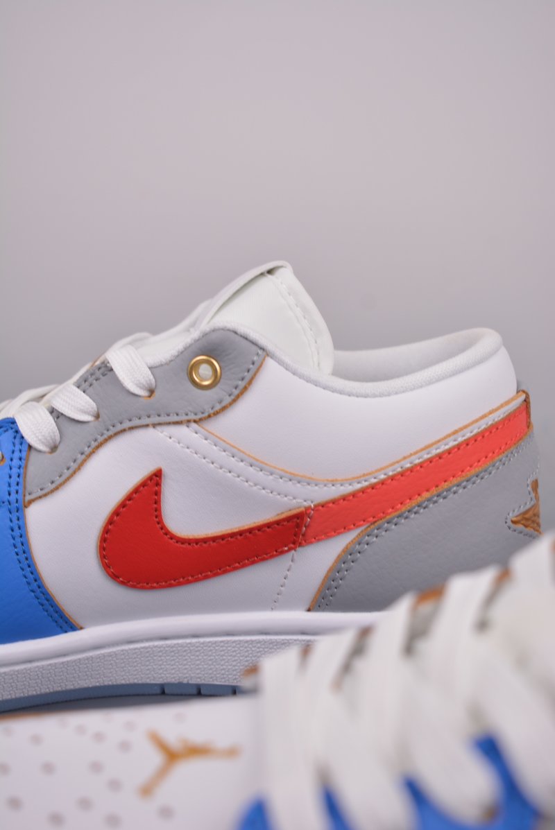 Air Jordan 1 Low 'White / Blue / Red' view