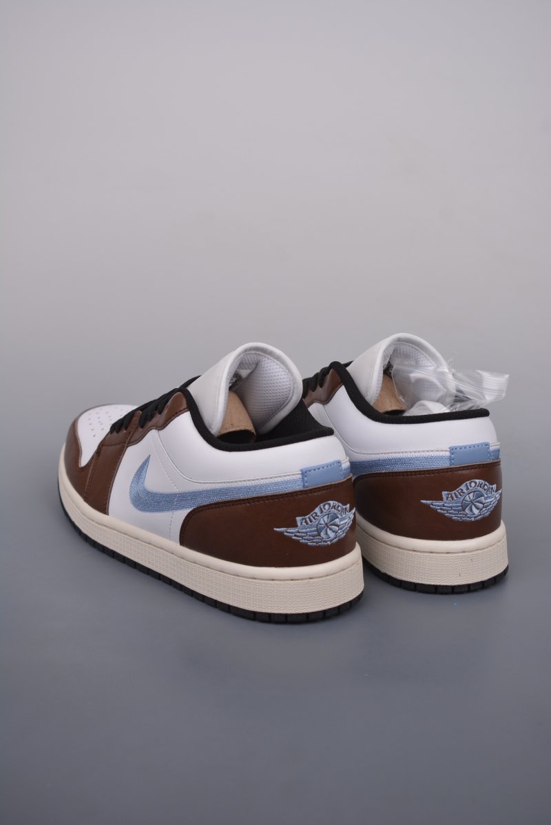 Air Jordan 1 Low 'White / Brown' view