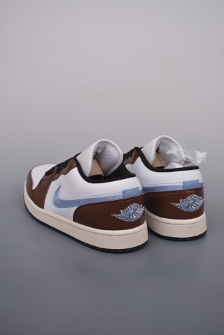 Air Jordan 1 Low 'White / Brown' view 2
