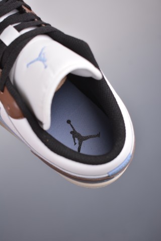 Air Jordan 1 Low 'White / Brown' view 9