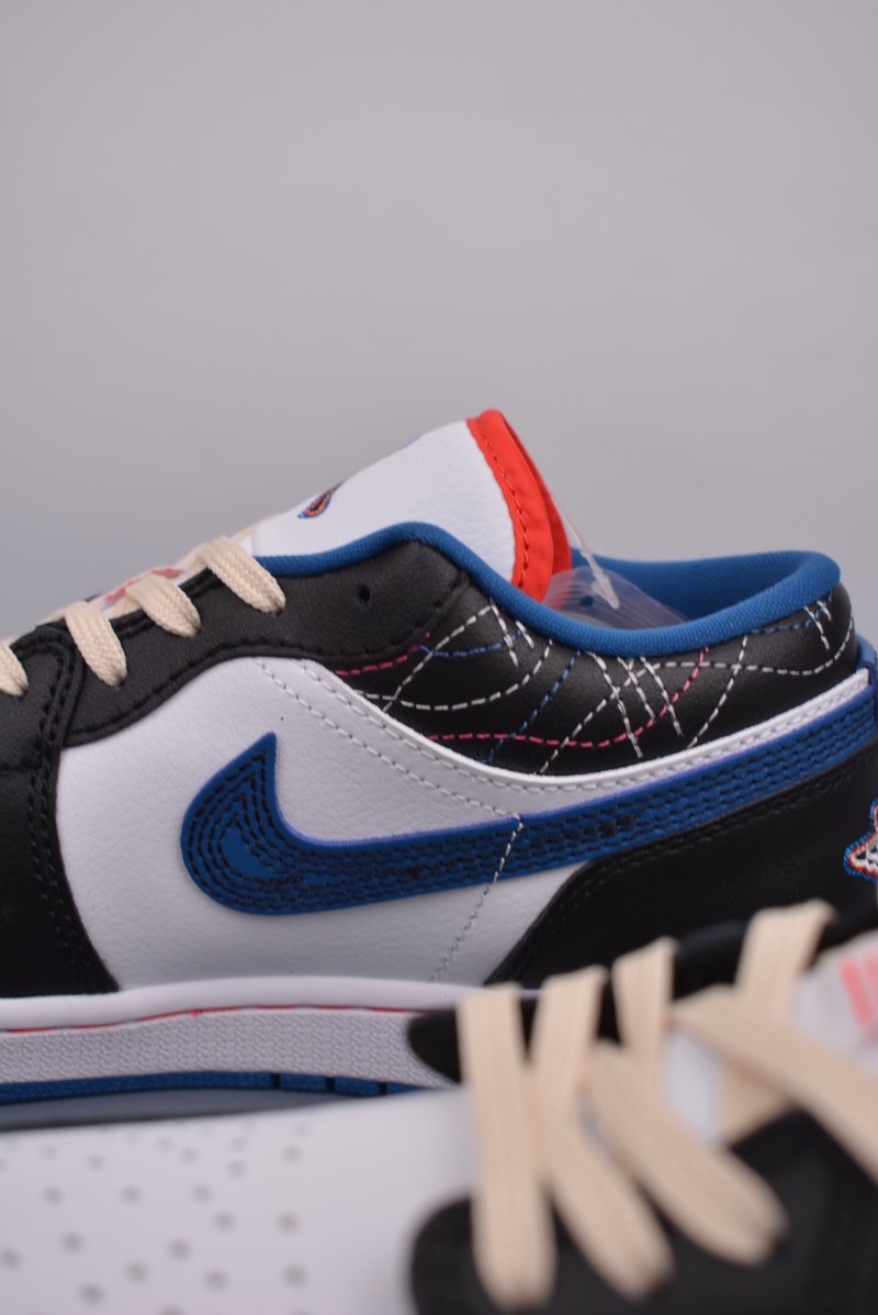 Air Jordan 1 Low 'Black / White / Blue' view