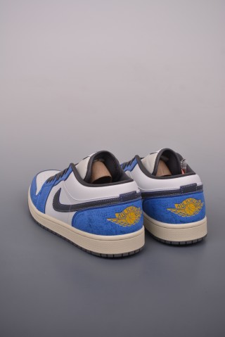 Air Jordan 1 Low 'Blue / White / Black' view 2