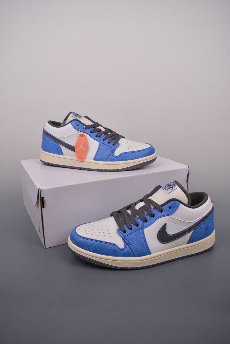 Air Jordan 1 Low 'Blue / White / Black' view