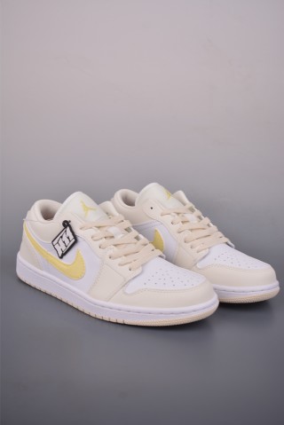 Air Jordan 1 Low 'White / Yellow' view 1