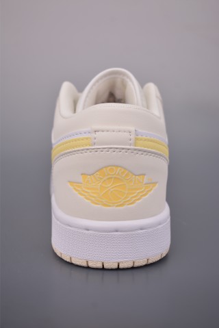 Air Jordan 1 Low 'White / Yellow' view 4