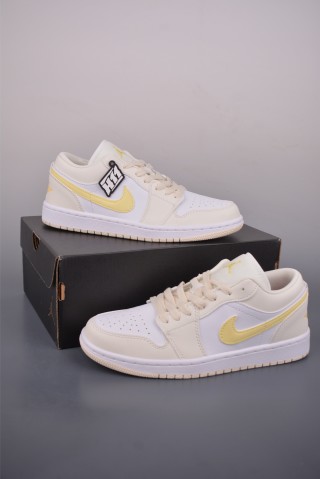 Air Jordan 1 Low 'White / Yellow' view 5