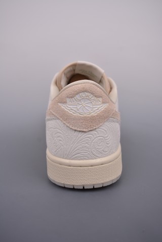 Air Jordan 1 Low 'Grey / White' view 4