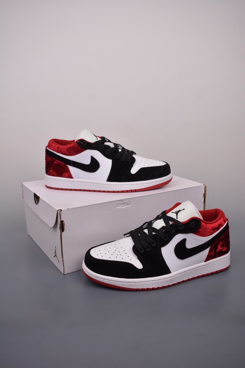 Air Jordan 1 Low 'Black / Red Velvet' view