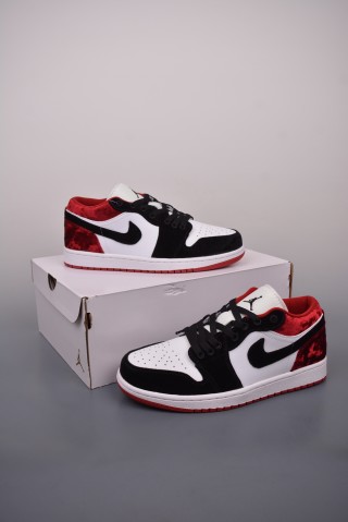 Air Jordan 1 Low 'Black / Red Velvet' view 5