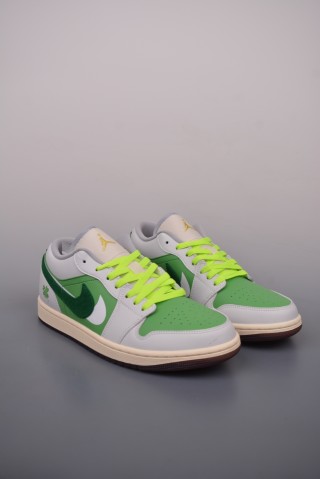 Air Jordan 1 Low 'White / Green' view 1