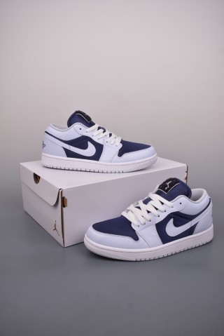 Air Jordan 1 Low 'White / Blue' view 5