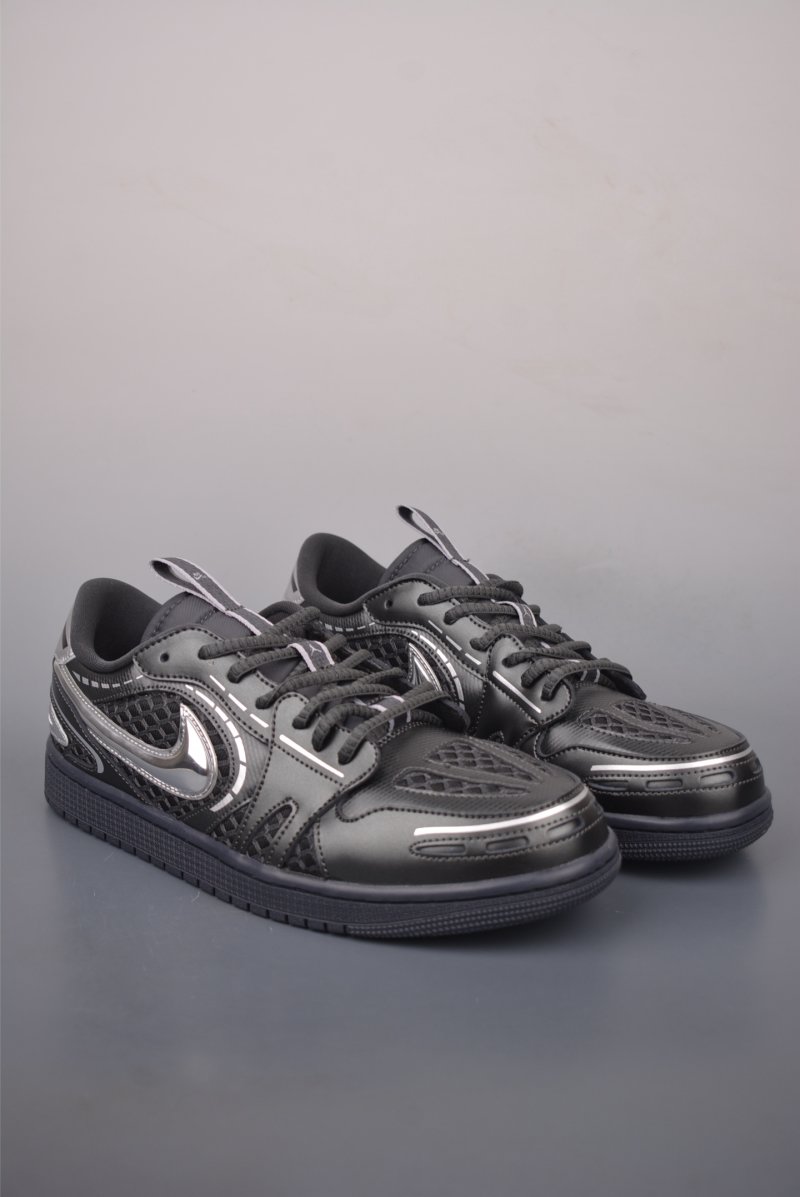 Air Jordan 1 Low 'Grey / Black / Silver'