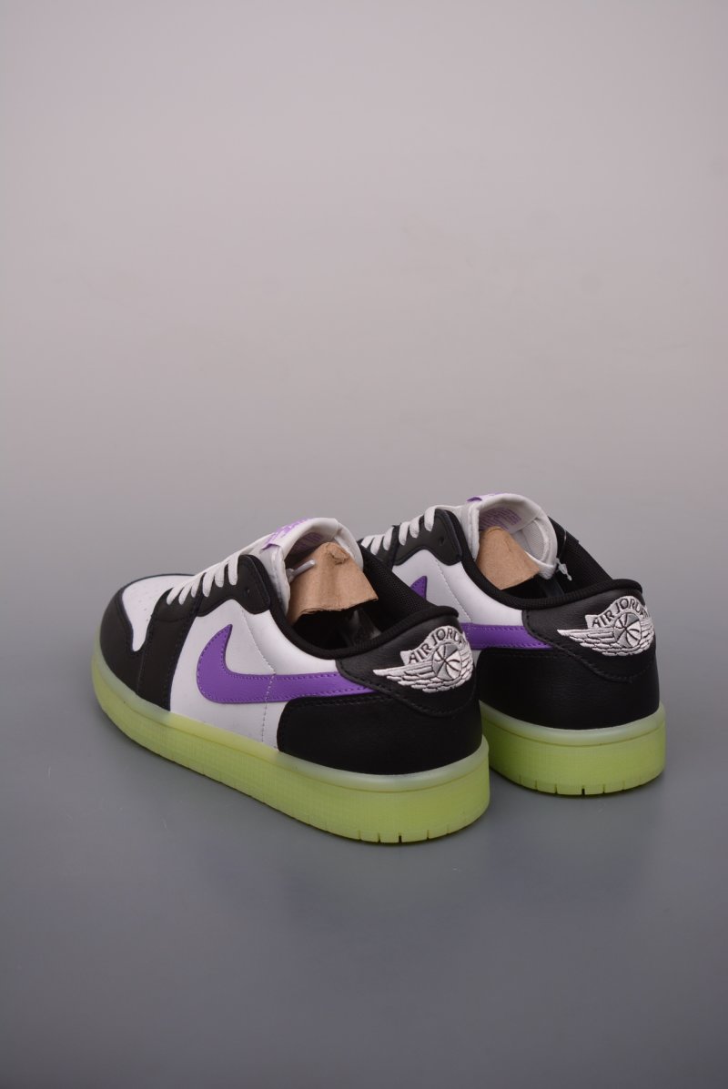 Air Jordan 1 Low 'Yellow / White / Purple' view
