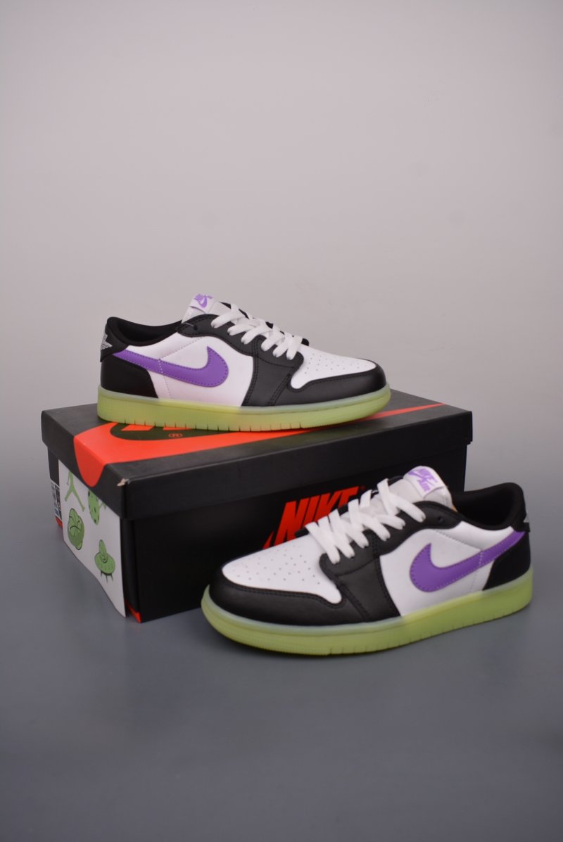 Air Jordan 1 Low 'Yellow / White / Purple' view